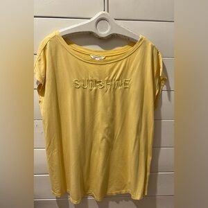 Yellow “SUNSHINE” Tee - Penningtons - Size 1X